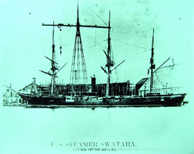 1882년 5월 22일 인천에 정박했던 미국 함선 Steamer Swatara호