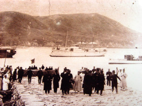 1894년 6월 인천에 상륙한 일본군 혼성여단 지휘부